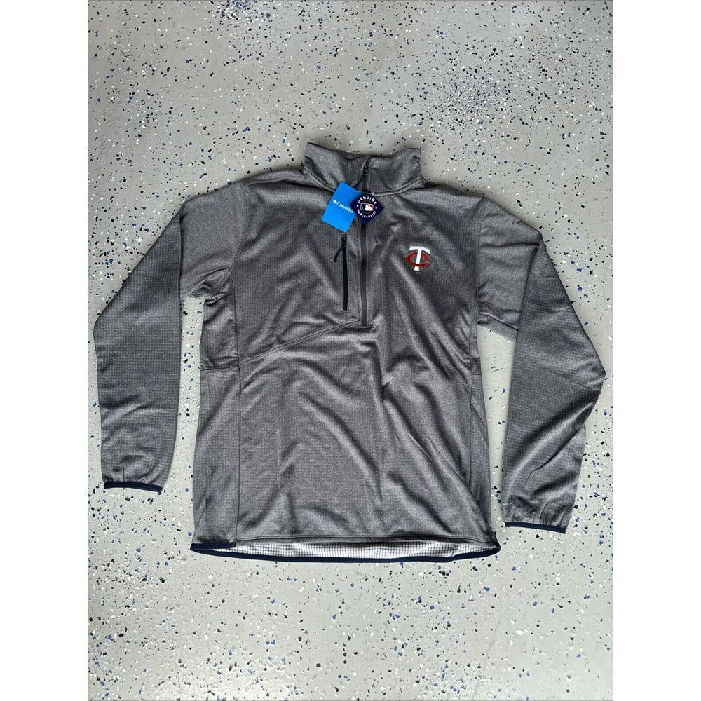 Columbia Park View Fleece‎ Half Zip Pullover Men's XL NWT Minnesota Twins Red